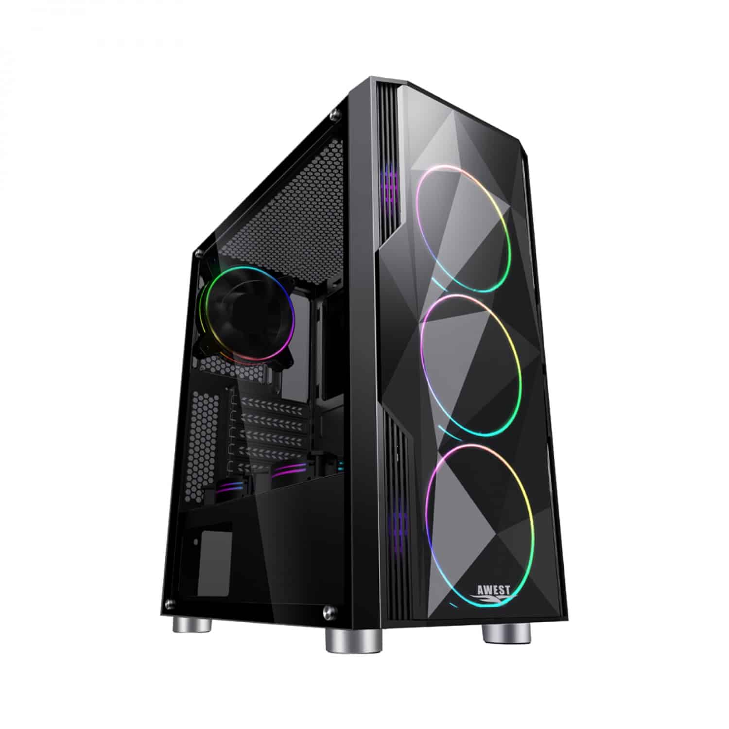 MasterTech Assembled Gaming PC Intel Core i5-12400F/H510/16GB DDR4/1TB HDD/256GB SSD/RX580 8GB