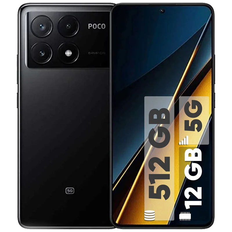 گوشی موبایل شیائومی مدل Poco X6 Pro 5G دو سیم کارت ظرفیت 512 گیگابایت و رم 12 گیگابایت_گلوبال