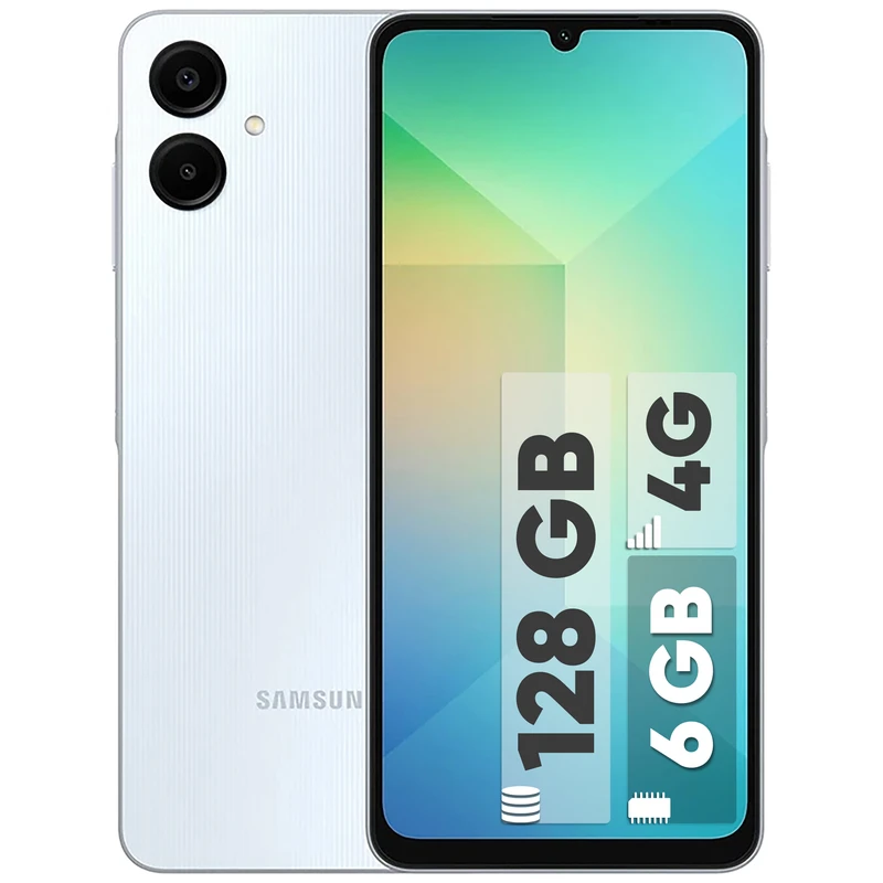 گوشی موبایل سامسونگ مدل Galaxy A06 دو سیم کارت ظرفیت 128 گیگابایت و رم 6 گیگابایت_چین